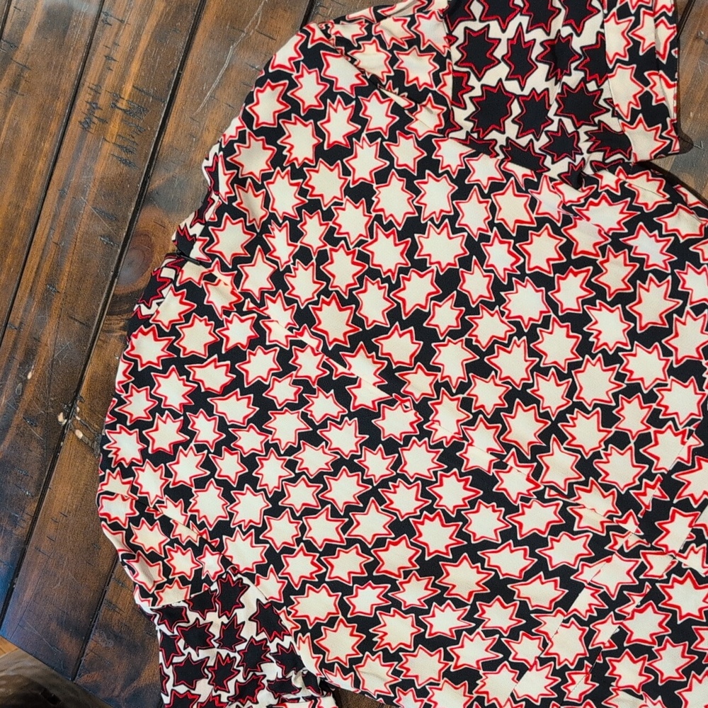 Whistles Millie Star Print Dress Pleated - Picture 9 of 11